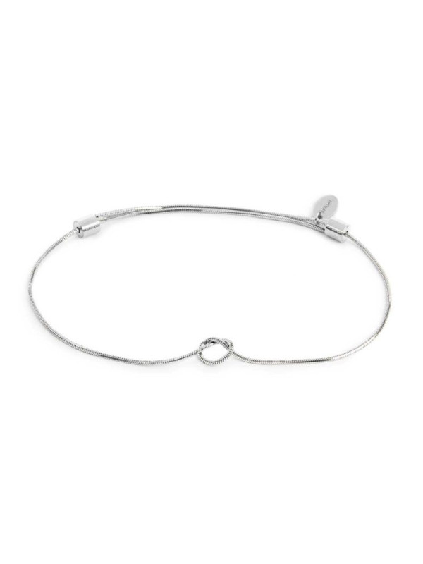 Bracciale Unisex Marlù 25BR0001-S con nodo catena snake Silver