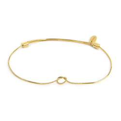 Bracciale Unisex Marlù 25BR0001G-M con nodo catena snake Oro