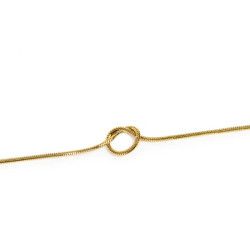 Bracciale Unisex Marlù 25BR0001G-S con nodo catena snake Oro