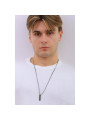 Collana Uomo Brosway Ink BIK113 in Acciaio Colore Nero con Zirconi
