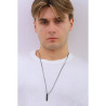 Collana Uomo Brosway Ink BIK113 in Acciaio Colore Nero con Zirconi