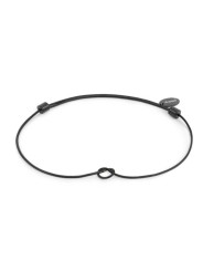Bracciale Unisex Marlù 25BR0001N-M con nodo catena snake Nero
