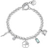 Bracciale Donna Brosway Chakra BHKB114 in Acciaio, Quadrifoglio Porta Fortuna