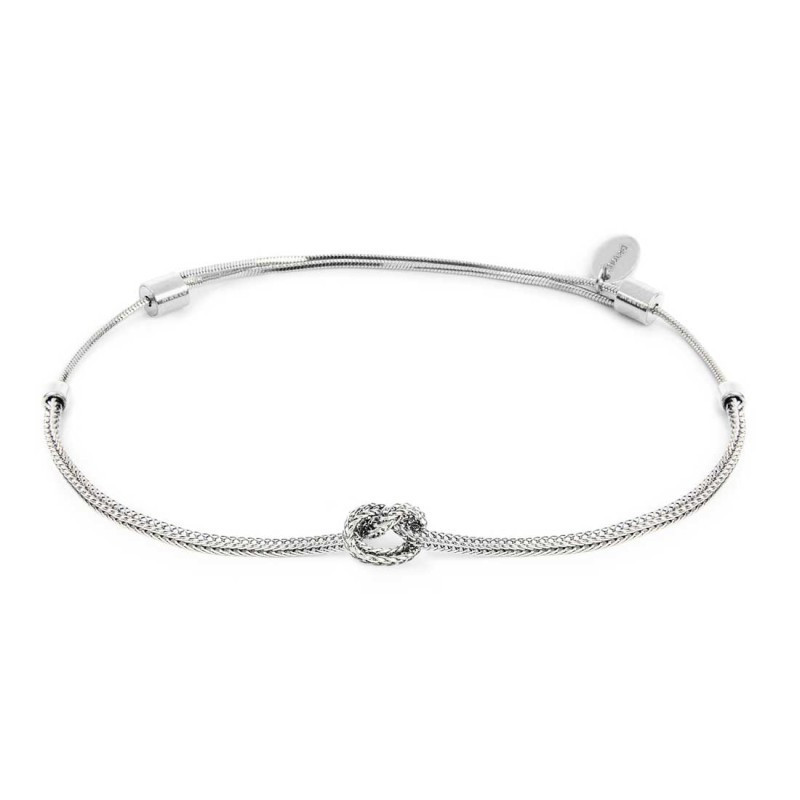 copy of copy of copy of copy of copy of copy of Bracciale Unisex Marlù 25BR0001-M con nodo catena snake Silver