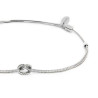 Bracciale Unisex Marlù 25BR0002-S con nodo catena foxtail Silver
