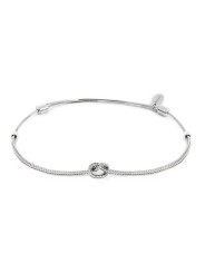 Bracciale Unisex Marlù 25BR0002-S con nodo catena foxtail Silver