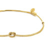 Bracciale Unisex Marlù 25BR0002G-M con nodo catena foxtail Oro