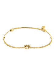 Bracciale Unisex Marlù 25BR0002G-S con nodo catena foxtail Oro