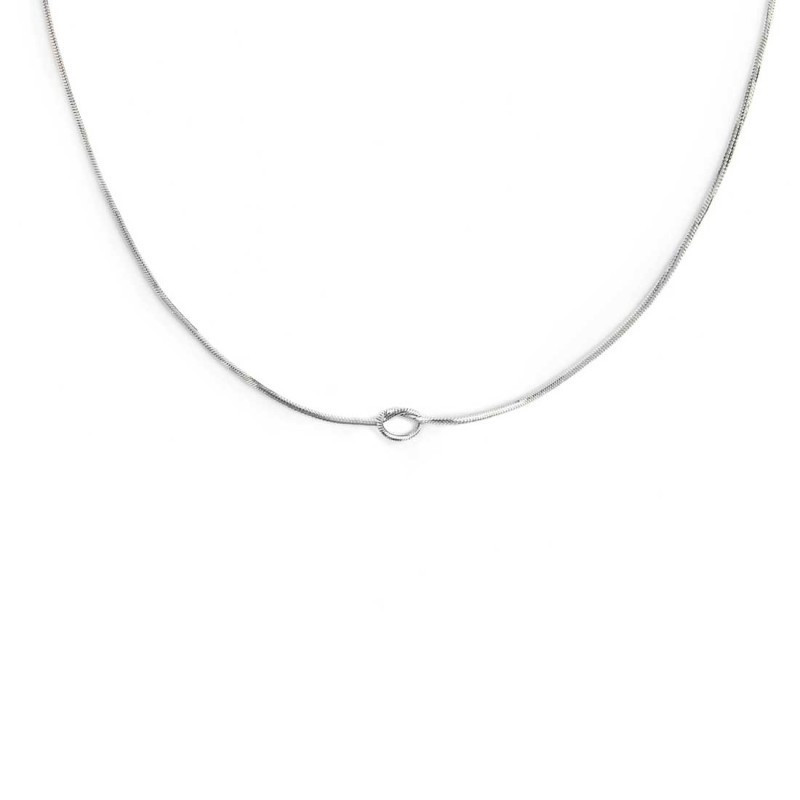 Collana Marlù Donna 25CN0001 Silver con Nodo e Catena Snake | Collane Marlù
