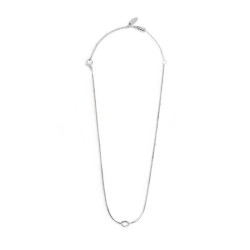 Collana Donna Marlù 25CN0001 con nodo catena snake Silver