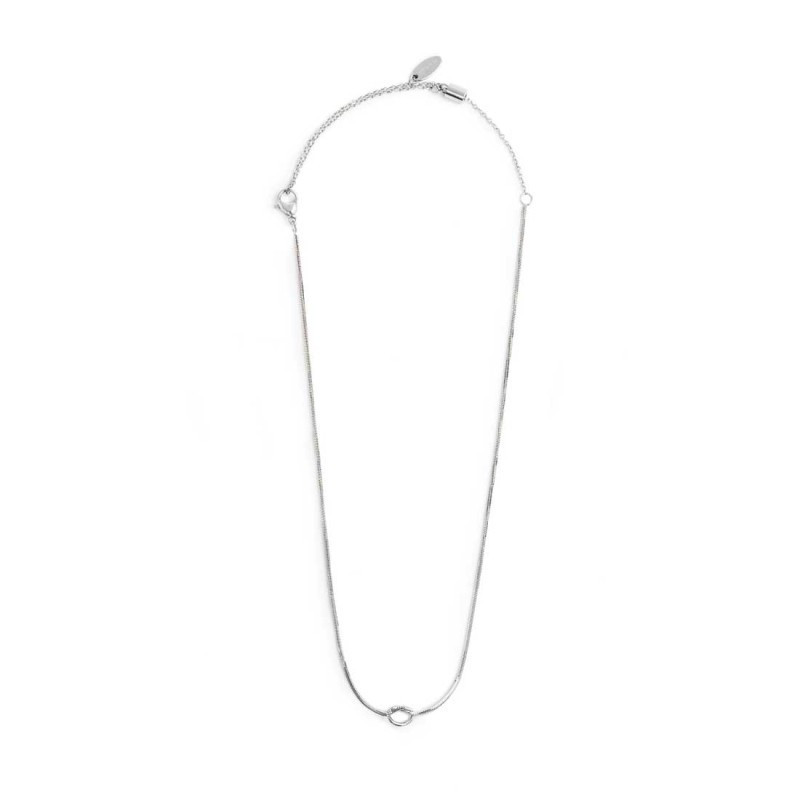 Collana Marlù Donna 25CN0001 Silver con Nodo e Catena Snake | Collane Marlù