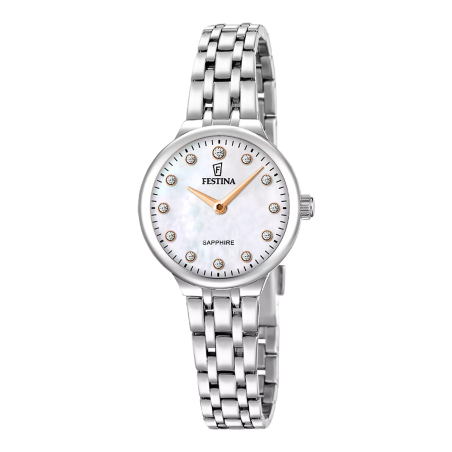 Orologio Donna Festina Mademoiselle F20744/1 in Acciaio Silver Madreperla