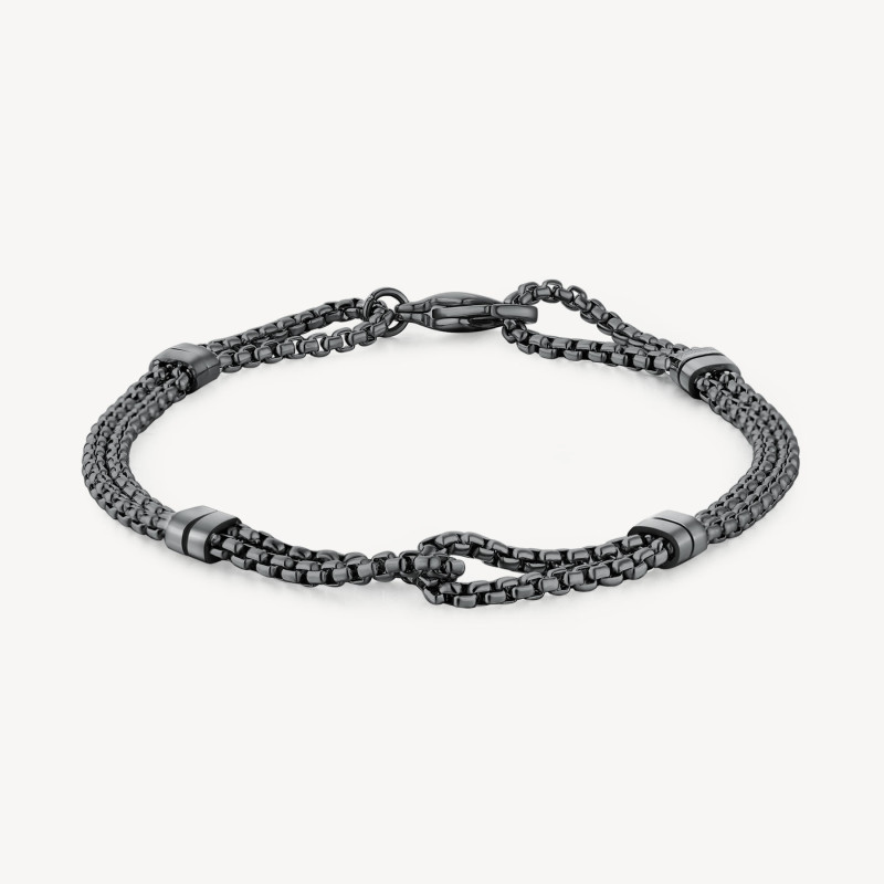 Bracciale Uomo Brosway Poseidon BPN14 in Acciaio Pvd Ruteino Infinito Bracciale Uomo Brosway Poseidon BPN14 in Acciaio Pvd Ruteino Infinito