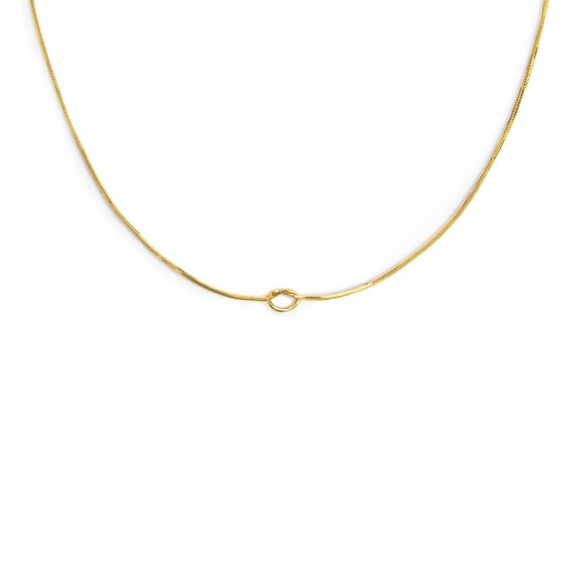 Collana Donna Marlù 25CN0001G con nodo catena snake Oro