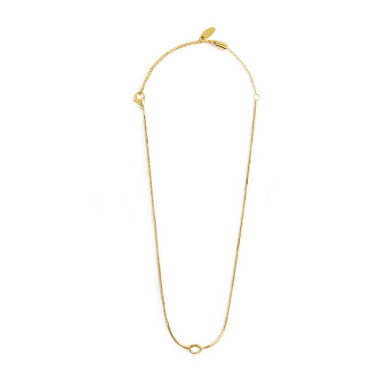 Collana Donna Marlù 25CN0001G con nodo catena snake Oro