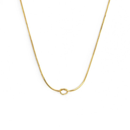 Collana Donna Marlù 25CN0001G con nodo catena snake Oro