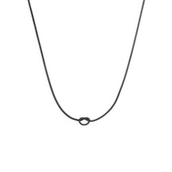 Collana Donna Marlù 25CN0001N con nodo catena snake Nero