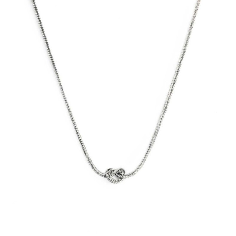 Collana Donna Marlù 25CO0001 con nodo catena knoted Silver