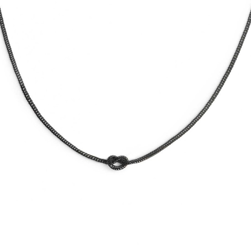 copy of copy of copy of copy of copy of Collana Donna Marlù 25CN0001 con nodo catena snake Silver