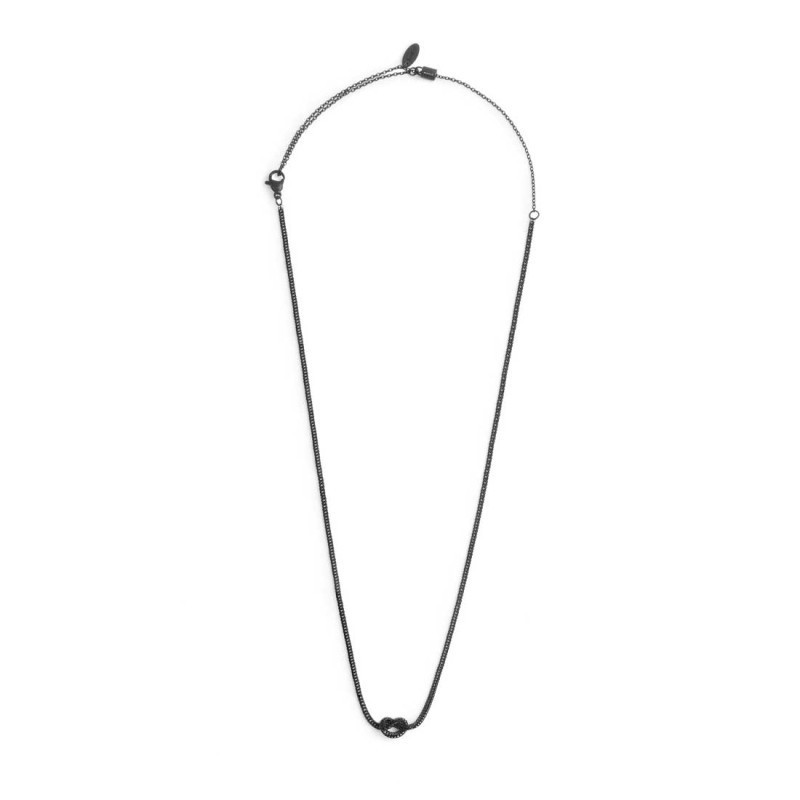 copy of copy of copy of copy of copy of Collana Donna Marlù 25CN0001 con nodo catena snake Silver