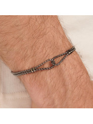 Bracciale Uomo Brosway Poseidon BPN14 in Acciaio Pvd Ruteino Infinito