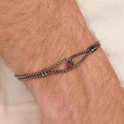 Bracciale Uomo Brosway Poseidon BPN14 in Acciaio Pvd Ruteino Infinito