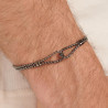 Bracciale Uomo Brosway Poseidon BPN14 in Acciaio Pvd Ruteino Infinito