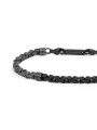 copy of copy of copy of Bracciale Uomo Marlù 30BR0025 catena bizantina acciaio e pvd titanio 0,6cm