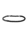 copy of copy of copy of Bracciale Uomo Marlù 30BR0025 catena bizantina acciaio e pvd titanio 0,6cm