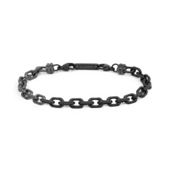 copy of copy of copy of copy of copy of Bracciale Uomo Marlù 30BR0025 catena bizantina acciaio e pvd titanio 0,6cm