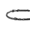 Bracciale Uomo Marlù 30BR0028N Catena Squadrata Acciaio Nero