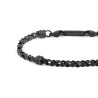 Bracciale Uomo Marlù 30BR0030N Catena Meccanica Marina Acciaio Nero