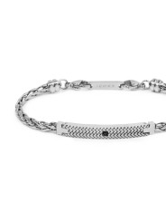 Bracciale Uomo Marlù 30BR0031 Catena Sonaglio Acciaio Silver