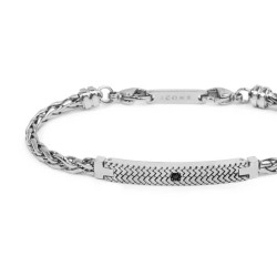 Bracciale Uomo Marlù 30BR0031 Catena Sonaglio Acciaio Silver